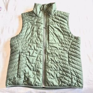 Under Armour men's size XL sage green packable vest, pockets VVGUC